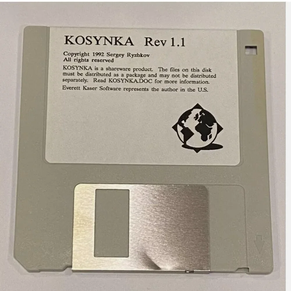RARE Vtg Kosynka Game PC 3.5 Floppy Disk Everett Kaser Classic 1992 Shareware